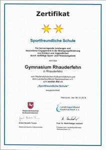 Zertifizierung_Sportfreundliche_ Schule_2018